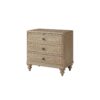 King Panel Bedroom Set With 3 Drawer Nightstand, Casual Dresser, Cane Mirror, 3 Drawer Cane Front Chest And Bench - Sand - Image 7