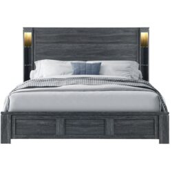 Aya - King Bed - Dark Gray