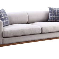 Pelton - 3 Piece Living Room Set With Toss Pillows - Walnut