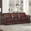 Brookfield-Top Grain Leather Sofa Couch - Caramel - Image 3