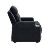 Kids Recliner Chair, Kids Upholstered Couch With One Cup Holder, Toddlers Recliner With Headrest And Footrest - Black - Image 6