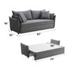 Irina - Pull Out Sleep With Storage - Gray - Image 9