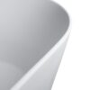Solid Surface Stone Resin Oval Shape Soaking Bathtub With Overflow For The Bathroom - Matte White - Image 9