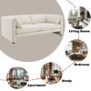 Jaeda - Boucle Loveseat - Beige - Image 5