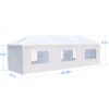 10X30' Wedding Party Canopy Tent Outdoor Gazebo With 8 Removable Sidewalls - White - Image 13