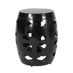 Large Metal End Table - Black