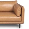 Modern Leather Sofa - Camel - Image 3