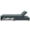 4 In 1 Sofa Bed, Chair Bed, Multi-Function Folding Ottoman Bed With Storage Pocket And USB Port For Small Room Apartment, Living Room, Bedroom, Hallway - Deep Blue - Image 5