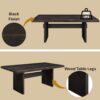 Jaramillo - Rustic Dining Table - Espresso / Gold - Image 6
