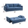 Haran - Pull Out Sleeper With Storage - Blue - Image 9
