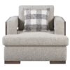 Niamey - 3 Piece Living Room Set With Toss Pillows - Walnut - Image 5