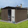 10'X8' Garden Sheds Outdoor Storage Sheds - Brown / Black - Image 2