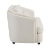 Mariko - Linen Loveseat With 2 Toss Pillows - Beige - Image 3