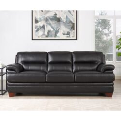 Luxor - Leather Sofa - Black