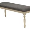 Bench, Rectangular, Upholstered, Transitional - Gray - Image 4