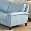 Westcott - Leather Sofa - Blue - Image 3