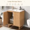 Bathroom Vanity Set With Sink, Combo Cabinet, Bathroom Storage Cabinet, Solid Wood Frame - Burly Wood - Image 5