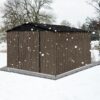 10'X8' Garden Sheds Outdoor Storage Sheds - Brown / Black - Image 5