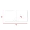 Wall Cabinet Two Doors, Two Internal Shelves - White / Light Gray - Image 8