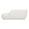 Aire - RAF Modern Rounded Chaise Lounge - Ivory White - Image 2