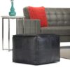 Bowen - Square Pouf - Black - Image 7