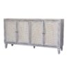 Accent Cabinet 4 Door Wooden Cabinet Sideboard Buffet Server Cabinet Storage Cabinet, For Living Room, Entryway, Hallway, Office, Kitchen And Dining Room - Natural Wood Wash - Image 6