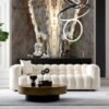 Eden - Modern Tufted Chesterfield Sofa - Cream - Image 6