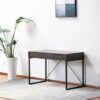 Juno - Wood Lift Top Desk With Hidden Storage And Drawer - Dark Brown - Image 9