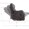 Hooper - Swivel Gliding Recliner - Gray - Image 7
