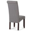 Cosmopolitan - Deluxe Tufted Parson Chair (Set of 2) - Dove Gray - Image 6