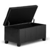 Dover - Storage Ottoman Bench - Midnight Black - Image 2
