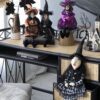 Halloween Witch Decor (Set of 3) - Black / Orange / Purple - Image 8
