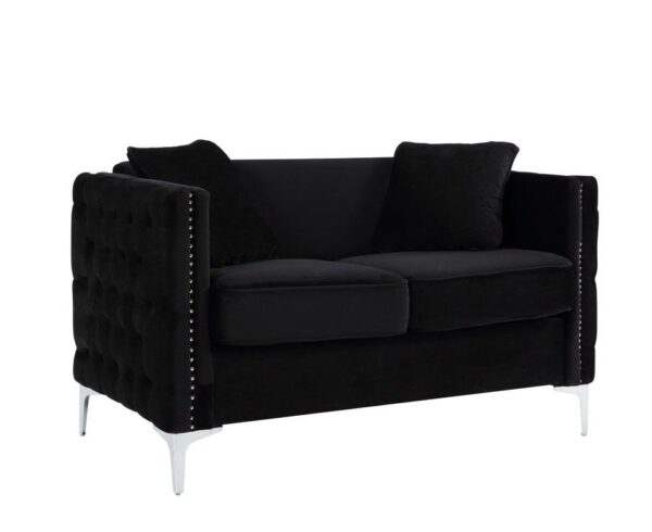 Bayberry - Loveseat With 2 Pillows - Black