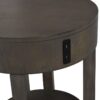 Jonah - MDF End Table With USB Ports - Light Brown - Image 3