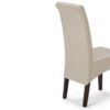 Avalon - Deluxe Parson Dining Chair (Set of 2) - Satin Cream - Image 5