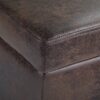 Avalon - Storage Ottoman Bench - Distressed Brown - Image 6