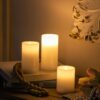 LED Candles With Remote Timer (Set of 3) - White - Image 3