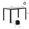 Dining Table - Black - Image 5