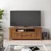 Amherst - Wide TV Media Stand - Light Golden Brown - Image 7