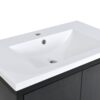 Bathroom Vanity Set With Sink, Combo Cabinet, Bathroom Storage Cabinet, Solid Wood Frame - Black - Image 23