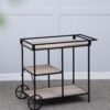 Shelf With Wheel - Black / Brown - Image 12