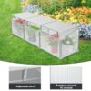 Polycarbonate Greenhouse For Outdoors In Winter - Silver - Image 3