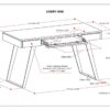 Lowry - Desk - Distressed Charcoal Brown - Image 11