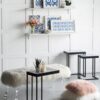 Hanging Sculptures, Modern Wall Art Decor (Set of 2) - White / Blue - Image 10