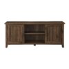 Classic Grooved Door TV Stand For Tvs Up To 65" - Dark Brown - Image 3