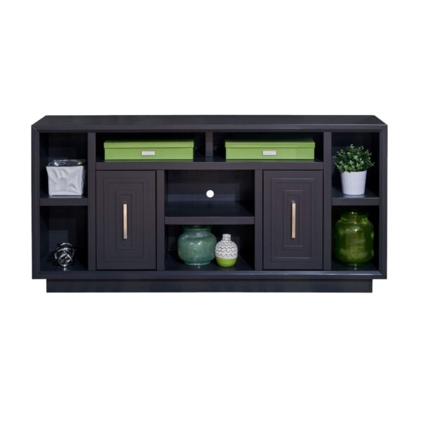 Sunset - TV Stand Console For TVs Up To 80" - Black