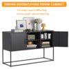 Modern Sideboard Buffet With Plenty Of Storage Space, Anti-Tilt Mechanism, Elegant Handles, Silent Magnetic Closure And Eco-Friendly Finish For Kitchen, Dining Room And Living Room - Black - Image 7