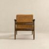 Brandon - Antique Leather Lounge Chair - Brown / Tan - Image 5