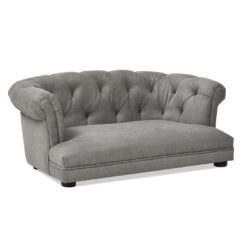 Kiki - Chesterfield Dog Sofa Bed Medium - Uptown Gray
