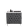 Lorreto - Velvet Chair - Gray - Image 3